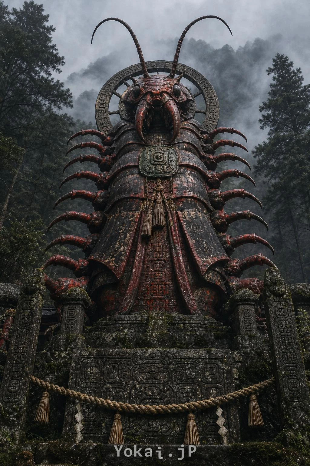Giant Centipede — Maya KIN 77 guardian