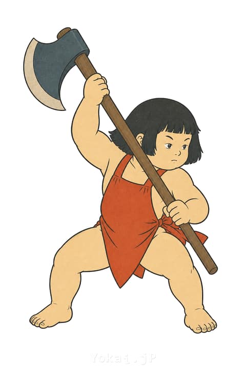 坂田金時 — 影解き妖怪図