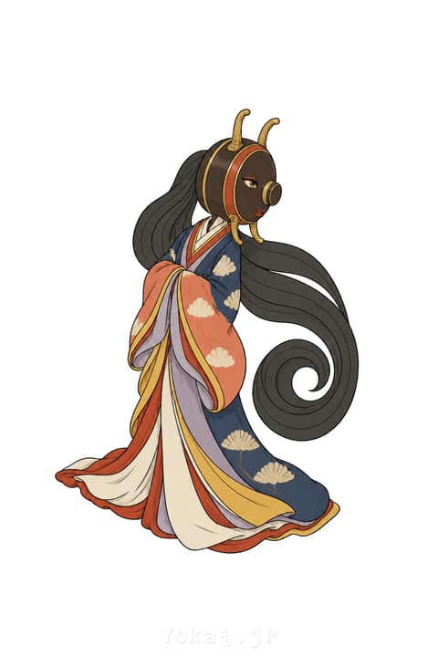 角盥漱 — 影解き妖怪図